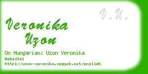 veronika uzon business card